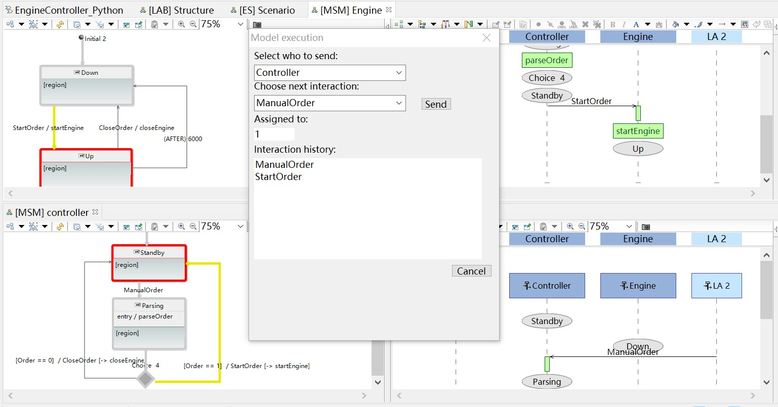 Simulation with Python and Matlab in Capella