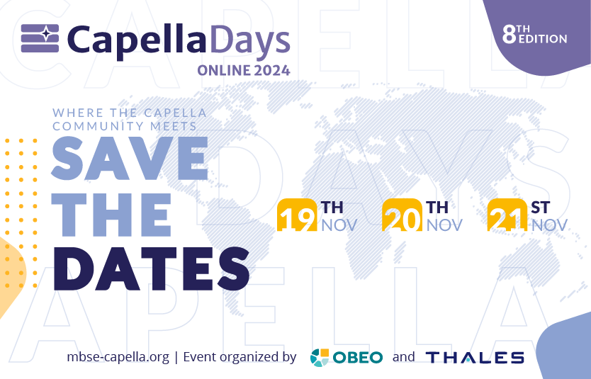 Capella Days 2024 - save the dates